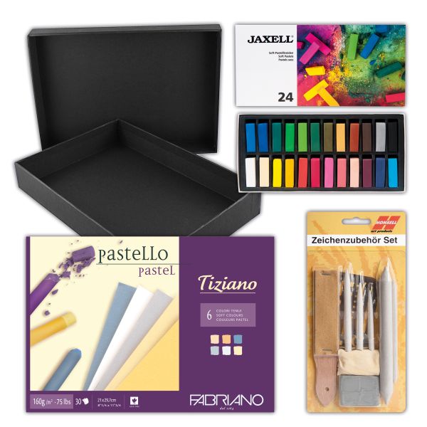 Honsell Pastell Set mit 24 Soft-Pastellkreiden