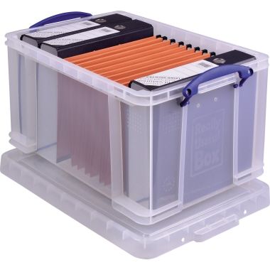 Really Useful Box Aufbewahrungsbox 48C 40,2x31,5x61cm 48l tr, Aufbewahrungsboxen, Archivierung & Aufbewahrung, Ordnen & Registrieren, Bürobedarf