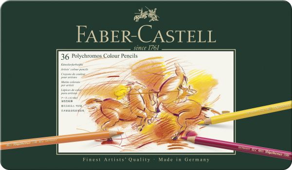 Faber Castell Polychromos Farbstifte, 36er Metalletui